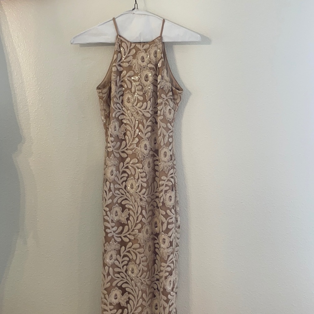 Belle Badgley Mischka Sequin Formal Dress